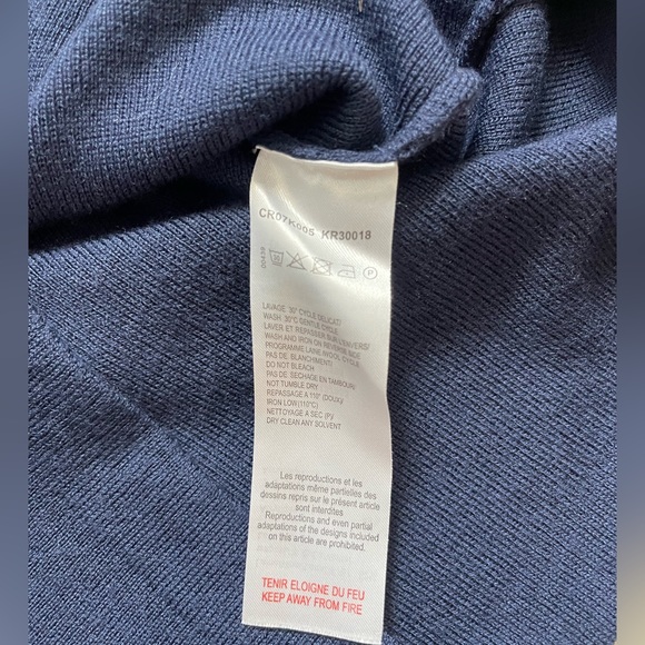 KENZO GIRLS BLUE KNITTED WOOL DRESS 4 YEAR OLD - Picture 6 of 6